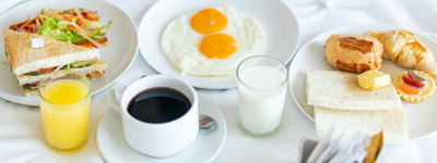 Frühstücksbuffet vor Ort